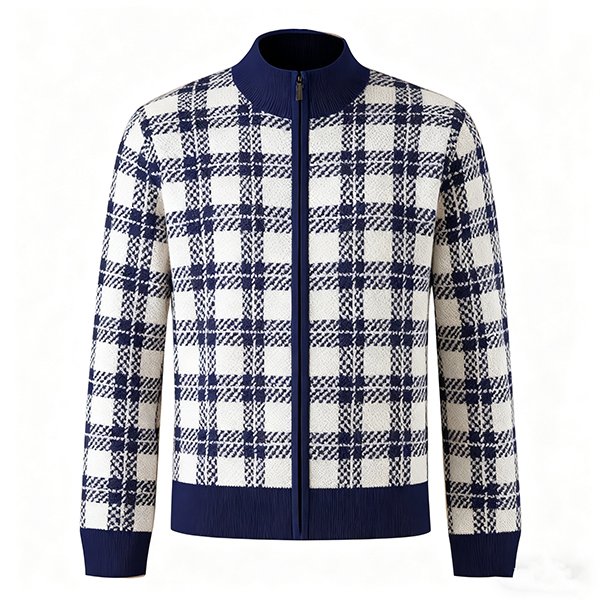 Men's Fall/Winter Fashion Knit Cardigan - Full-Zip Jacket