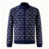 Men's Full-Zip Knit Sweater Jacket - Fashion Cardigan
