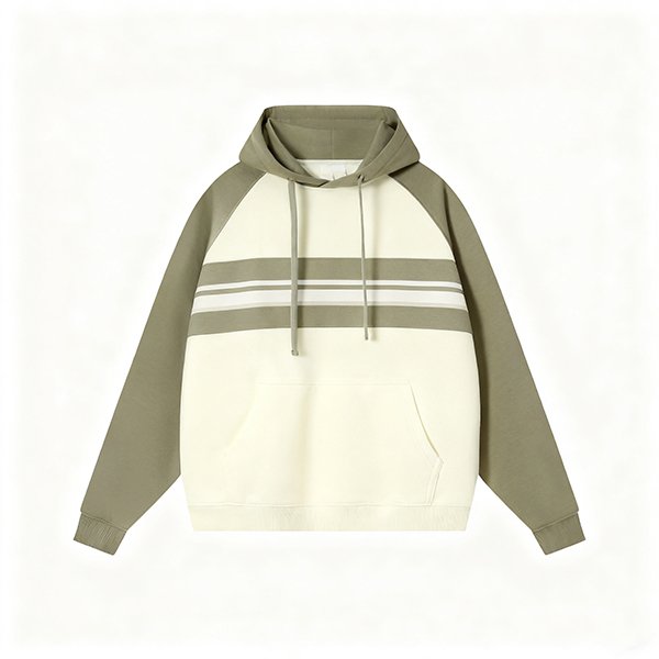 New Color-Block Premium Hoodie - Cotton Polyester Drop Shoulder?